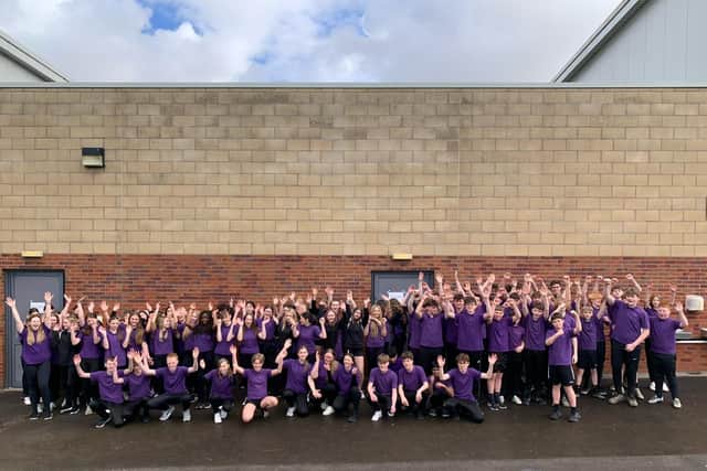 More than a thousand students at Outwood Academy Newbold have taken part in a charity run for Comic Relief, which raised more than £6,900.