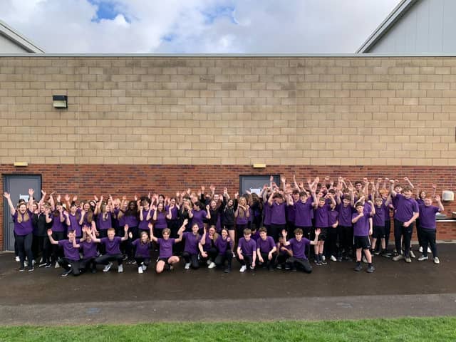 More than a thousand students at Outwood Academy Newbold have taken part in a charity run for Comic Relief, which raised more than £6,900.