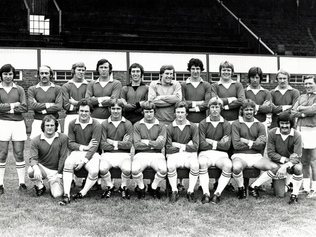 Chesterfield FC team picture taken in 1976.