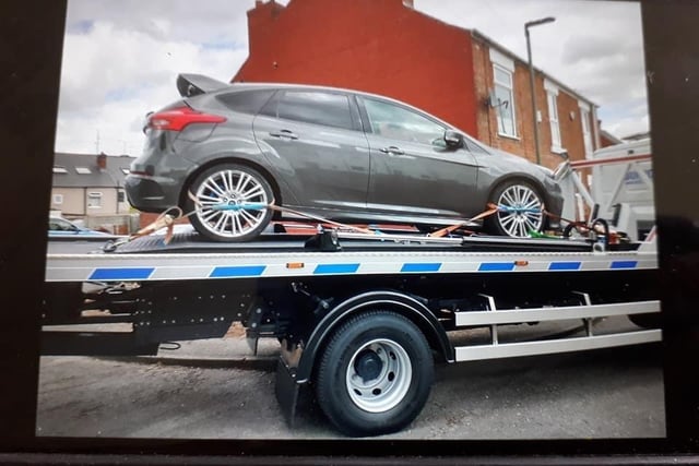 On June 11, the Killamarsh SNT posted: “During our patrol today the SNT have come across a Ford Focus RS parked up in Eckington. The vehicle was on false plates and no insurance. Vehicle seized.”