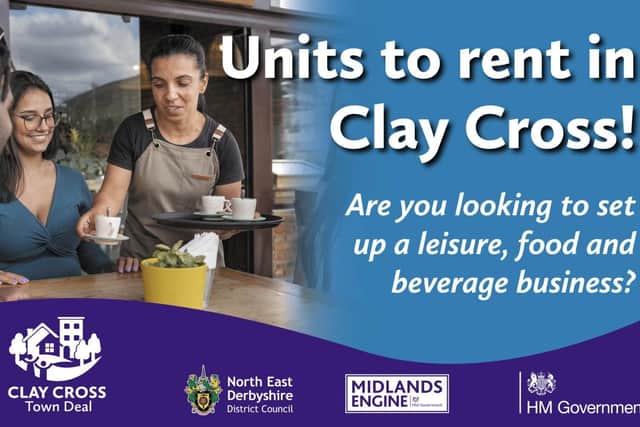 Units to rent in Clay Cross! Are you looking to set up a leisure, food and beverage business?