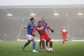 Ash Palmer and Ollie Banks in their days with Chesterfield. Photo by Catherine Ivill/Getty Images