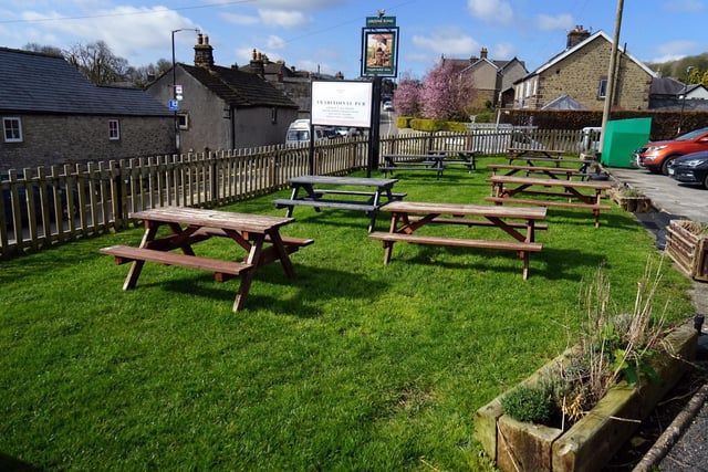 The beer garden is also ideal for the sunny weather