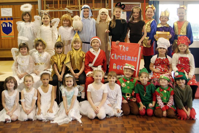 The cast of Waingroves Primary School's nativity play in 2008.