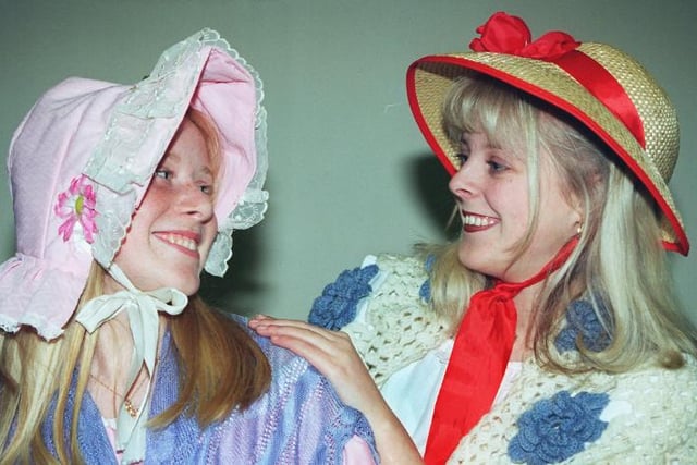 Two Doncaster teens perform in a production of a Christmas Carol at the Dome in 1996.