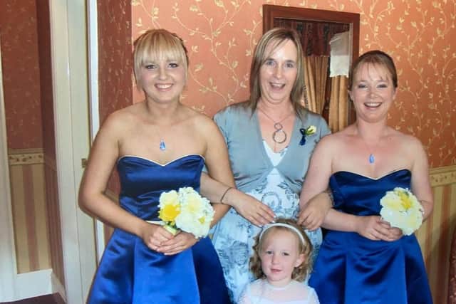 Diane with her daughters Lorna and Faye.