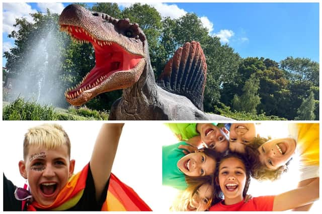 Have fun with your family throughout July at a dinosaur weekend at Midland Railway Centre's Swanwick station, Chesterfield Pride (photo: Swahlita Collins) and children's festival in Chesterfield (generic photo: Adobe Stock)