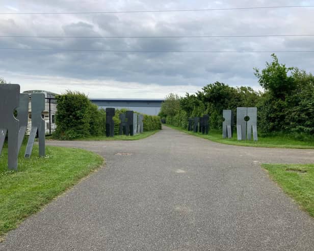 The Walking Together memorial trail serves as a reminder of Markham Vale's industrial heritage. (Photo: Alana Bowman)
