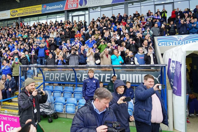 Chesterfield FC new kit launch event . Fans at the launch event.