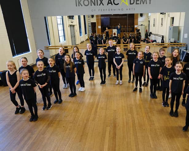 The pupils at Ikonix Academy of Performing Arts who will be appearing in Dreamcoat Stars at the Winding Wheel Theatre, Chesterfield on April 20.