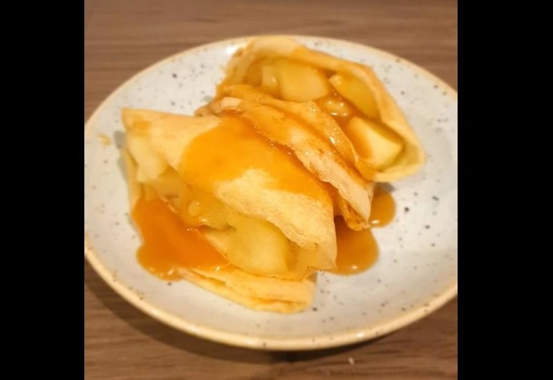 Apple and homemade butterscotch. Say no more.