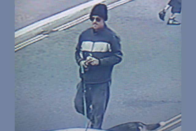 Police launch CCTV appeal after man with weapon causes damage on ...