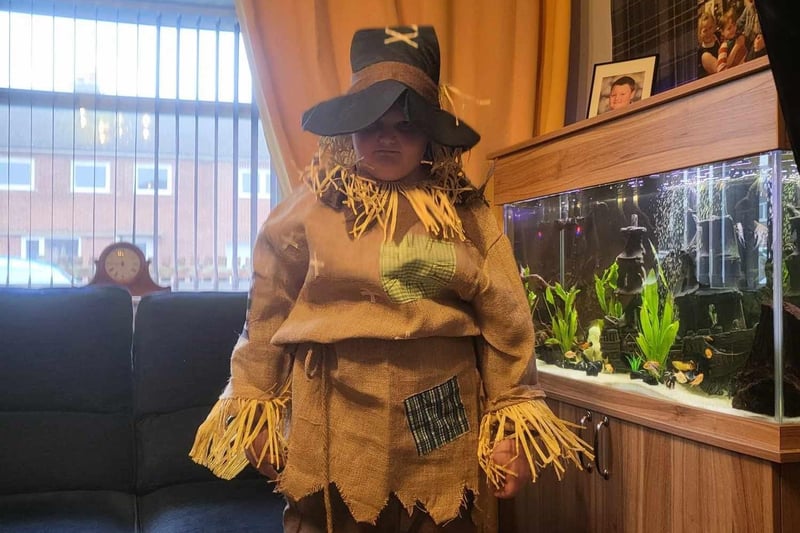 What a fab outfit! Naomi Hawkes said: "Scotti age 9 has ASD so looks like he may not like it but he does and was very happy going to school in it."