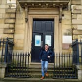 Rob Hattersley, owner and managing director of Longbow Bar and Restaurants, outside the old Royal Bank of Scotland building in Bakewell. His career in hospitality started at the age of 14 when his parents ran Aitch's Wine Bar and Bistro in the town.
