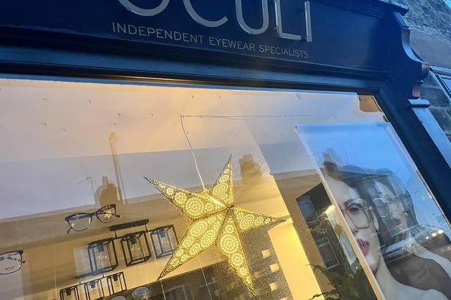 Oculi opticians brighten up Chatsworth Road on those early mornings.