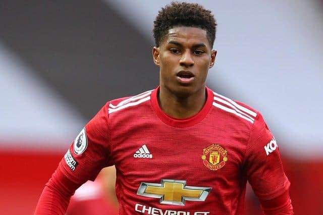 Manchester United striker Marcus Rashford is campaigning against child food poverty. Picture by Alex Livesey/Getty Images.
