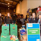 Students at Eckington School collected a substantial amount of food donations for local foodbanks in Eckington and Chesterfield.