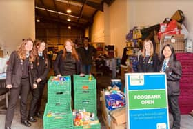 Students at Eckington School collected a substantial amount of food donations for local foodbanks in Eckington and Chesterfield.