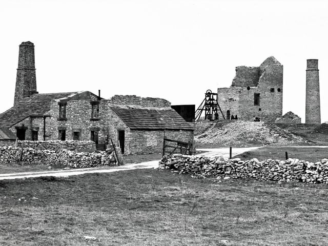Magpie mine an abandoned lead mine on Sheldon Moor near Ashford in the Water.