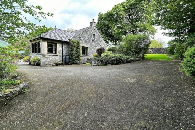 The property is access via a shared driveway initially with a gated access to the private drive.