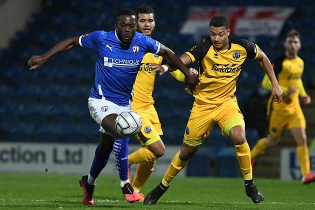 Akwasi Asante has scored four goals in six appearances for Chesterfield so far.