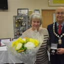 Pictured is Rose Bowler receiving the Honorary Alderman title from Council Chair, Councillor Tom Munro.