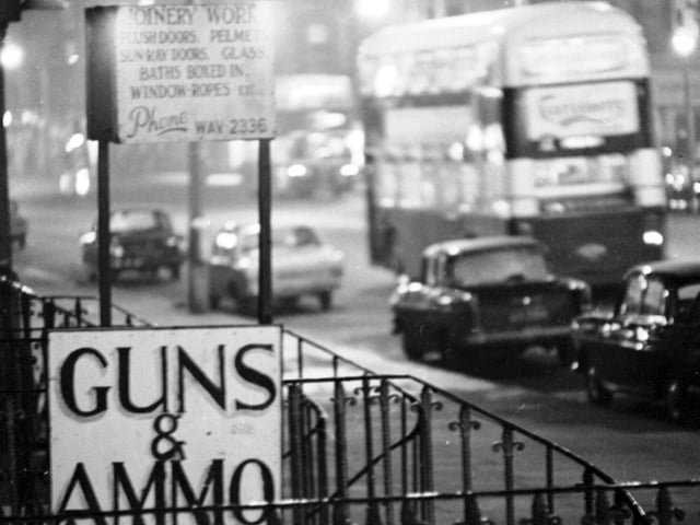 Always a place for more unusual shops, Leith Walk was home to Guns & Ammo, which sold air guns and hunting goods including knives, from the 1970s into the 1990s.