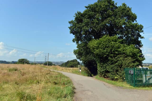 The location of a proposed Traveller site, on land off Boiley Lane, Killamarsh.