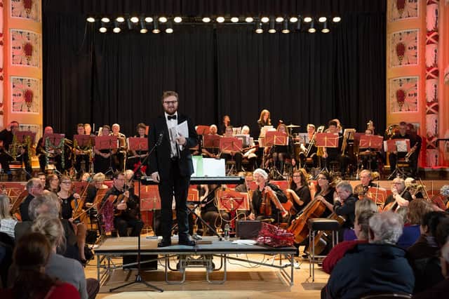 Chesterfield Symphony Orchestra with musical director Jack Grime at a previous concert in the Winding Wheel (photo: Sam Reed Photography)