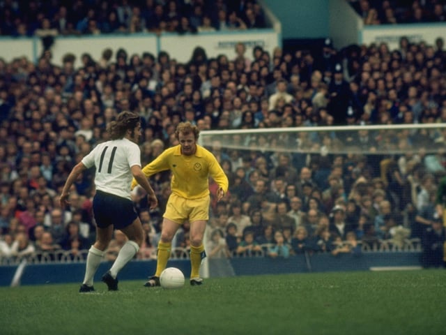 Billy Bremner of Leeds United in action during a League match back in 1970.