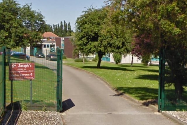 St Joseph's Catholic and CofE (VA) Primary School at Calver Crescent, Staveley as well has an average score of 108 in reading, writing and maths.