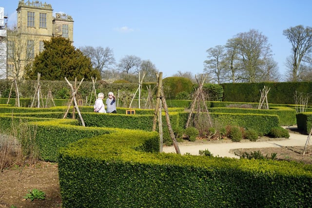 The gardens of Hardwick Hall offer plenty of quirky features for visitors to discover.