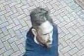 Officers are appealing for help to identify the man above after a stolen van crashed into four cars and a house in Ticknall.