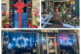 Festive shop fronts around Derbyshire