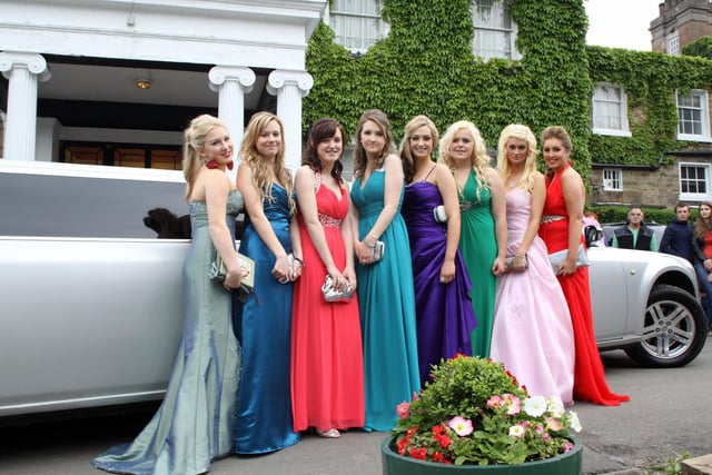 NDET 26-6-12 MC 19
Netherthorpe Year 11 pupils arrive in style at their prom on Tuesday evening at Ringwood Hall - Katy Miller, Sian Williams, Jemma Dixon, Rebekah Payton, Shannon Crooks, Rhiannon McKay, Amelia Ashley and Jessica Speight.
