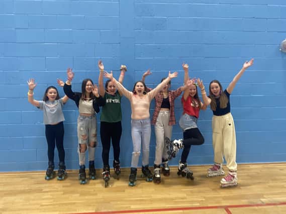 Participants in a Roller Energy session at Queen's Park Leisure Centre in Chesterfield.