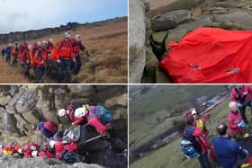 During the most serious of Monday's three incidents a climber was treated for a “very nasty broken arm”