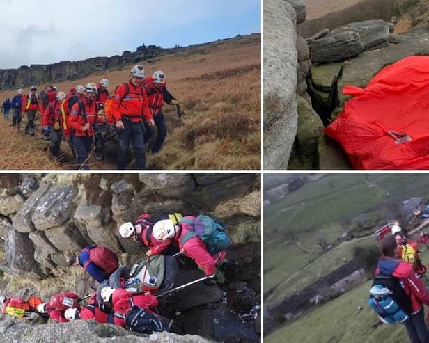 During the most serious of Monday's three incidents a climber was treated for a “very nasty broken arm”