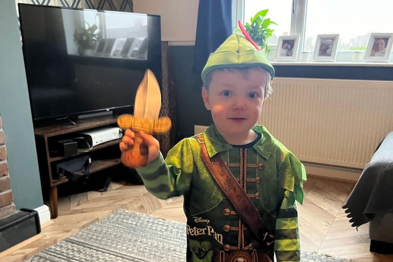 Julie Sinclair Rule sent in this photo of her grandson Theo, all ready for World Book Day at nursery.💗