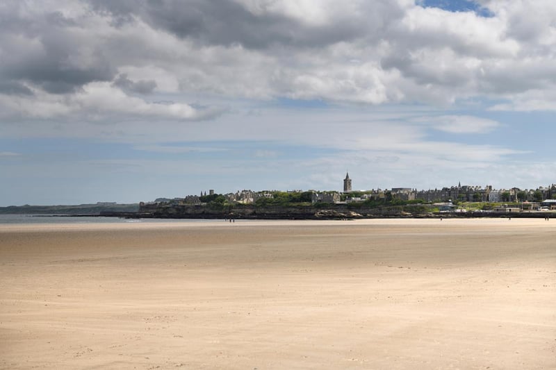 Famed for its appearance in the opening scenes of the film Chariots of Fire, West Sands extends for almost two miles of golden beach, making it popular for walking and swimming, while the town centre is just a 15 minute walk away.