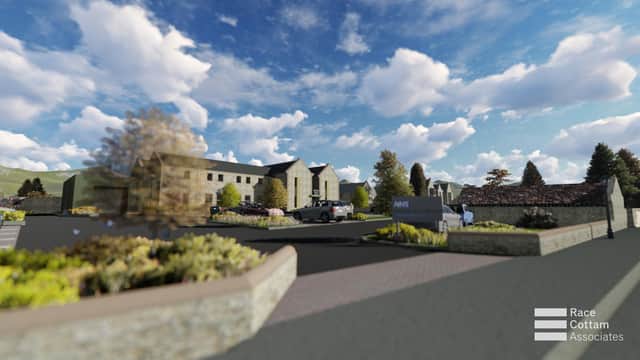 An artist's impression of the new buildings