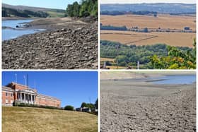 The hot weather had an impact on water levels and fields across Derbyshire.