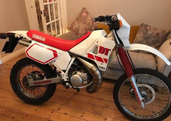 The Yamaha DT125 (Pictured) was stolen from outside an address on High Street, Old Whittington.