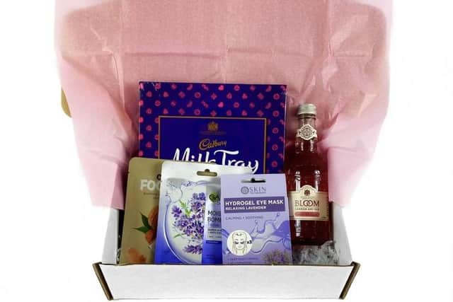 Harvey even created a gift package for dance mums - including a small bottle of alcohol, chocolate and face masks.