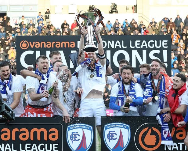 Chesterfield were crowned National League champions on Saturday. Picture: Tina Jenner