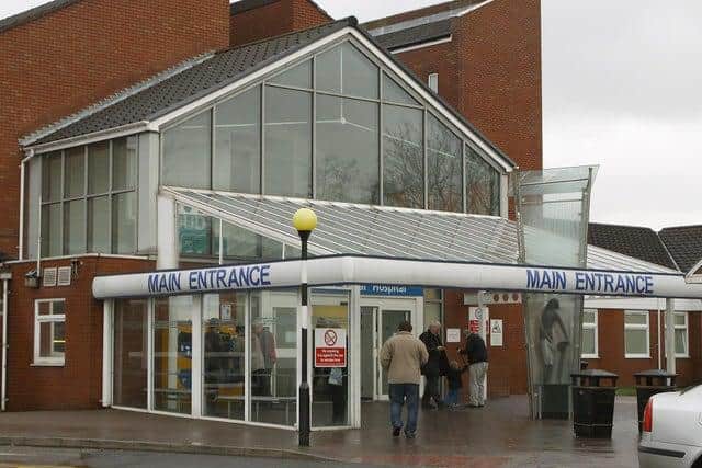 A man has been charged for alleged aggressive behaviour inside Chesterfield Royal Hospital.