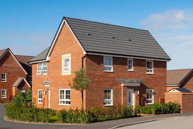This three bedroom house is new build and is being marketed by Barratt Homes, 01302 977618.