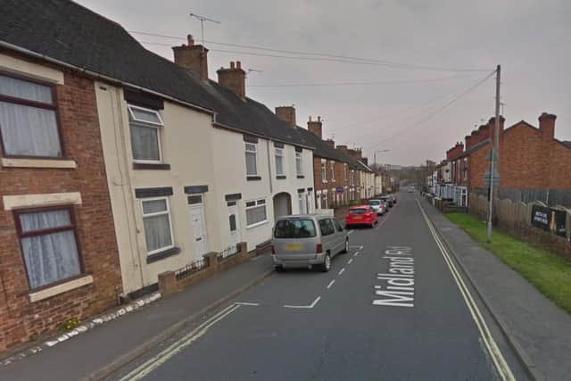 The body of a man was discovered inside a flat on Midland Road, Swadlincote, following a fire on March 12 (picture: google)