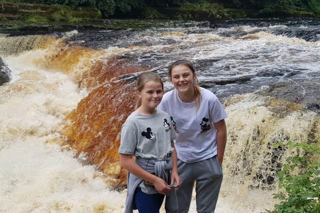 Mia was just 11 when she died after a collision with her car. Following her death, her organs were donated to give the gift of life to five others. Pictured with her sister Seanie.