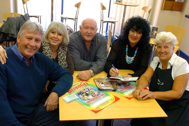 Eurovision Song Contest winners Brotherhood of Man dropped in to Hartlepool Central Library to sign autographs for fans ahead of their Town Hall Theatre show in 2012.